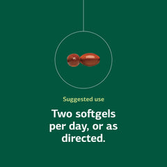 Close-up of Olprima softgels conveys premium quality and easy swallow.
