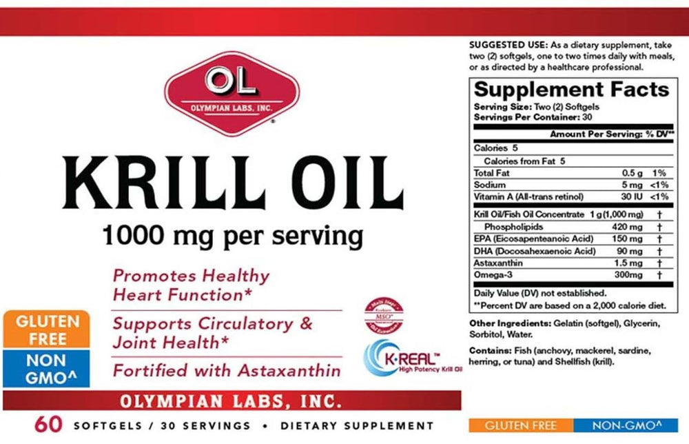 Phospholipid-rich Krill Oil by Olympian Labs improves omega-3 absorption.