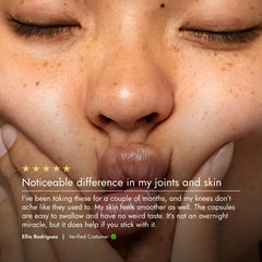 Olympian Labs BioCell Collagen II daily use promotes skin hydration.