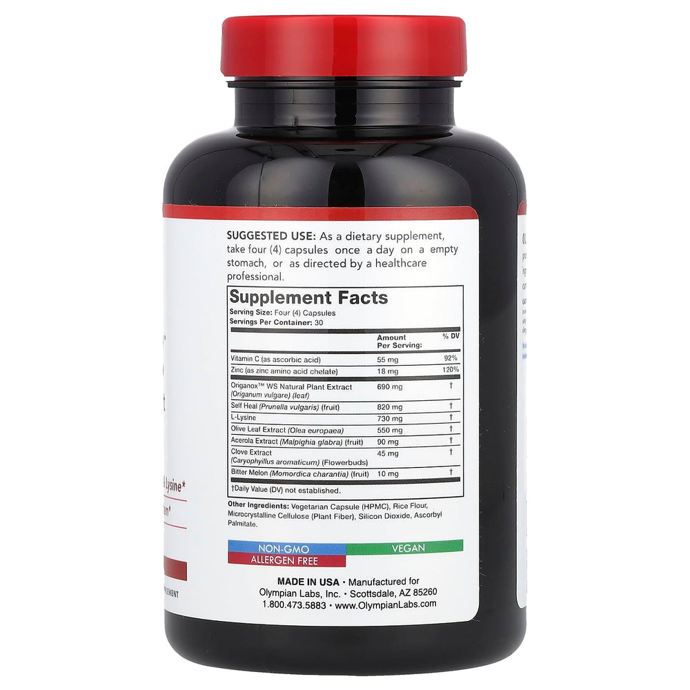 Herp-eeze Next Generation capsules close-up—antioxidant blend for vitality.