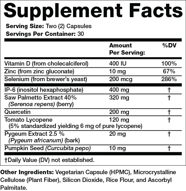Prosplex for Men capsules closeup highlighting key ingredients for everyday wellness