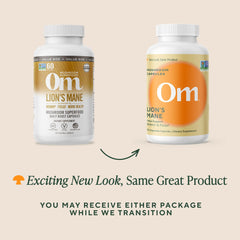 OM MUSHROOM SUPERFOOD capsules in-use at desk for focused work sessions