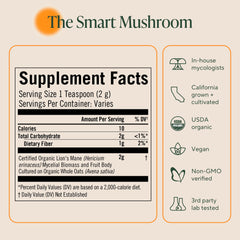 Blended into a smoothie for steady daytime clarity and alertness.