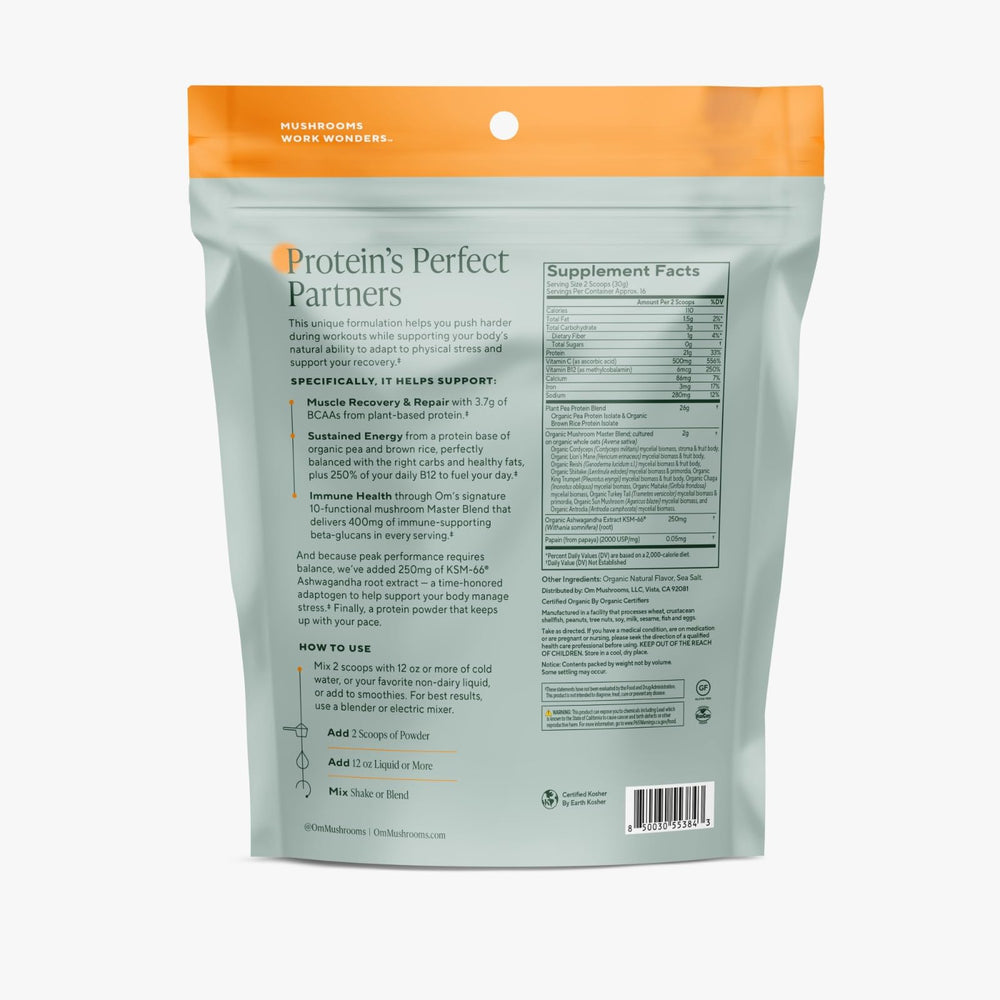 Bag label shows 16 servings for easy planning.