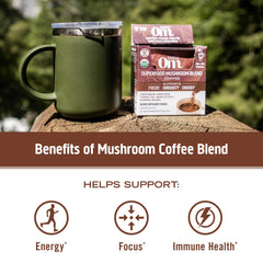 Mushrooms grown, dried, and milled in Southern California for OM products.