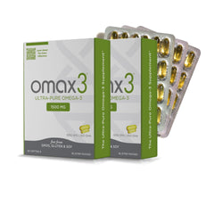 Omax3 natural omega-3 pills softgels in bottle for daily wellness
