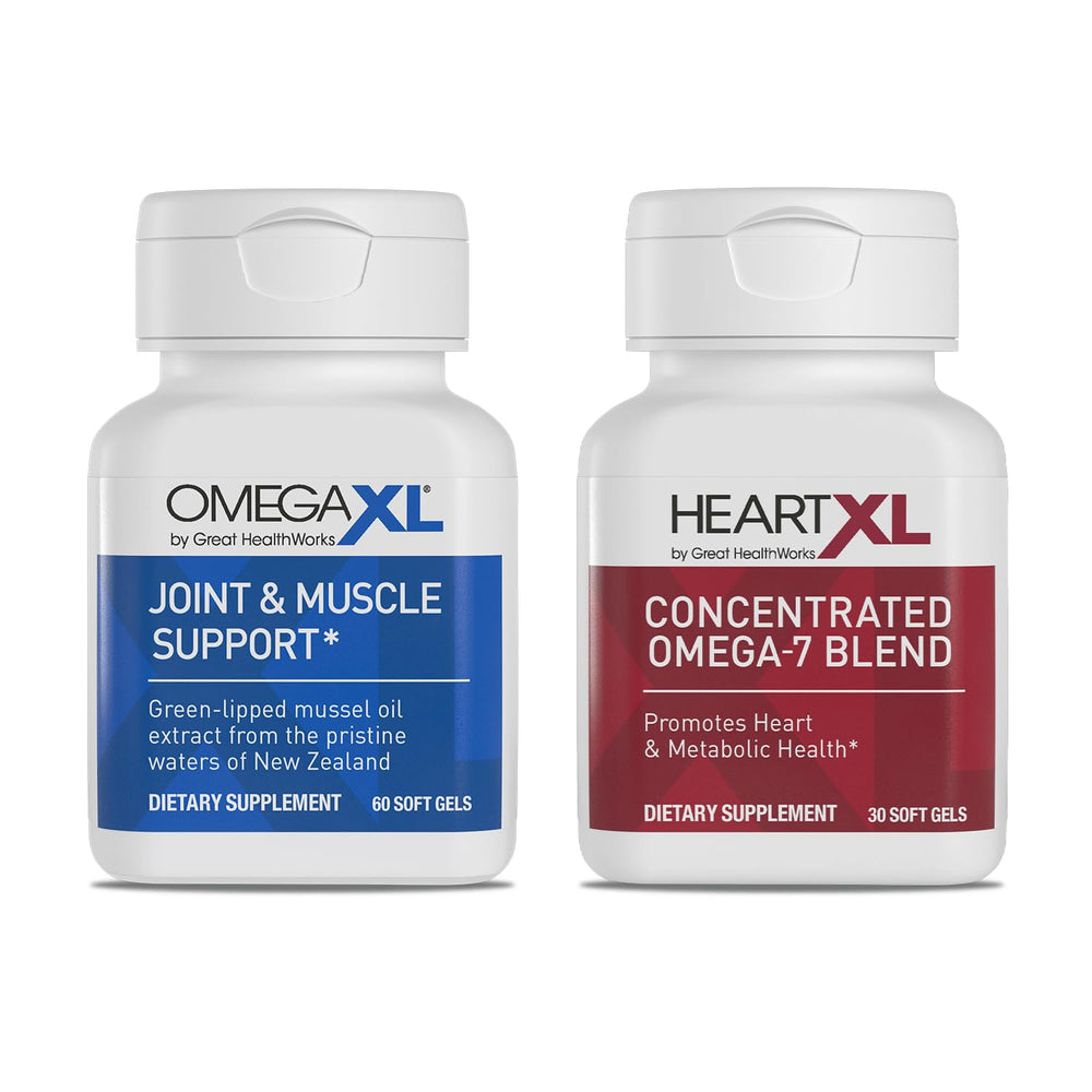OmegaXL bottle front showing joint support supplement for mobility