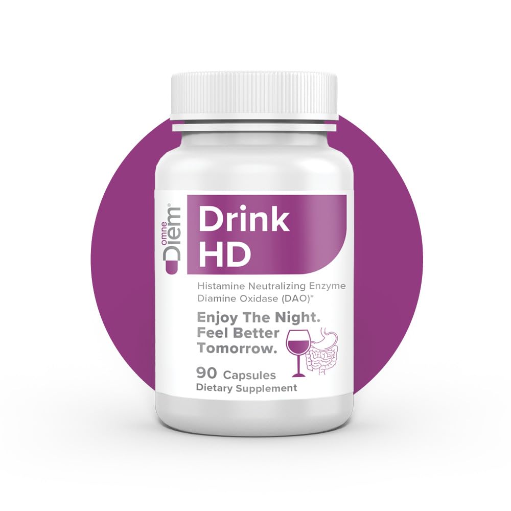 Omne Diem DrinkHD allergen-free seal indicating a clean, allergen-free formula
