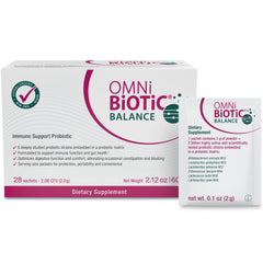 OMNi BiOTiC Balance bottle with label highlighting immune support