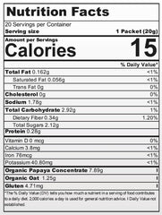 OMNi BiOTiC Caricol Gastro serving sachet highlights portable digestive support before meals.
