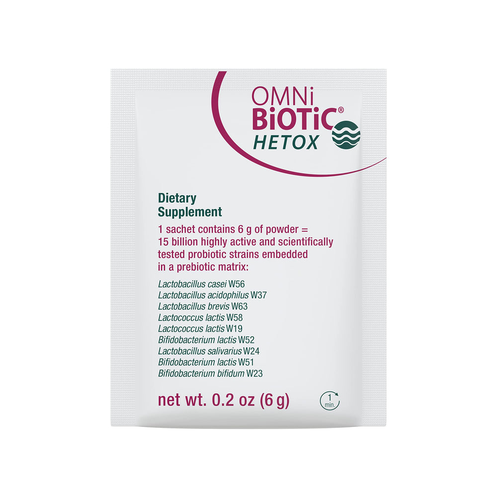 OMNi BiOTiC Hetox travel-pack demonstrates on-the-go detox option