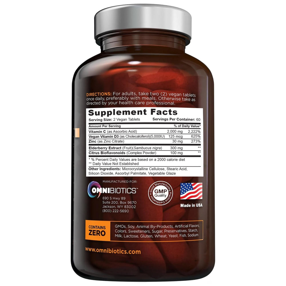 OmniBiotics bottle on kitchen counter during daily routine