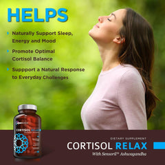 OmniBiotics Cortisol Support ashwagandha ingredient highlighted for natural balance