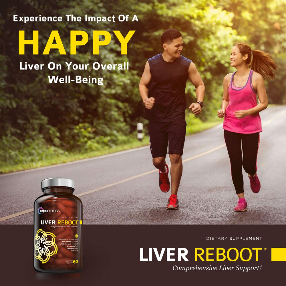 Dandelion root imagery with OmniBiotics Liver Cleanse emphasizes natural detox options