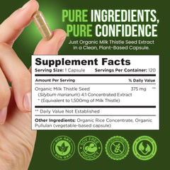 OmniBiotics organic certification label on bottle signals trusted sourcing.