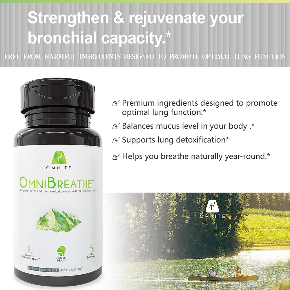 Natural ingredients in OmniBreathe support respiratory health and everyday comfort.