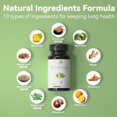 OMNIBREATHE label notes NAC for antioxidant support
