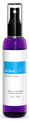 OmNutra topical probiotic spray bottle; supports skin flora balance on display