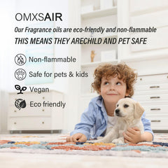 Omxsair Baccarat diffuser oil in a room setting, enhancing ambiance at home or car.