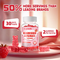 On Greenvita Magnesium Glycinate Gummies ingredients label with D, B6, CoQ10.