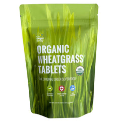 On Target Living Wheatgrass Tablets bottle for daily greens support.