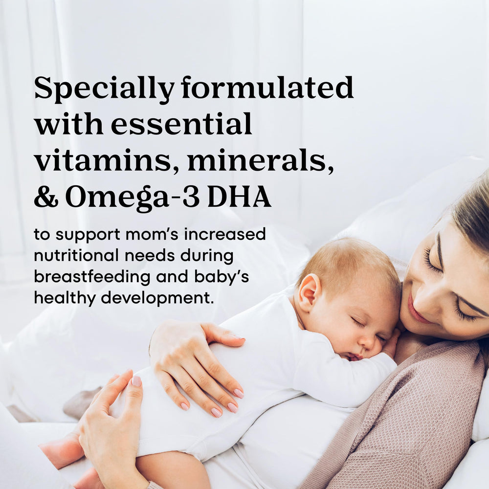ONE A DAY Postnatal vitamins omega-3 DHA highlighted on package image