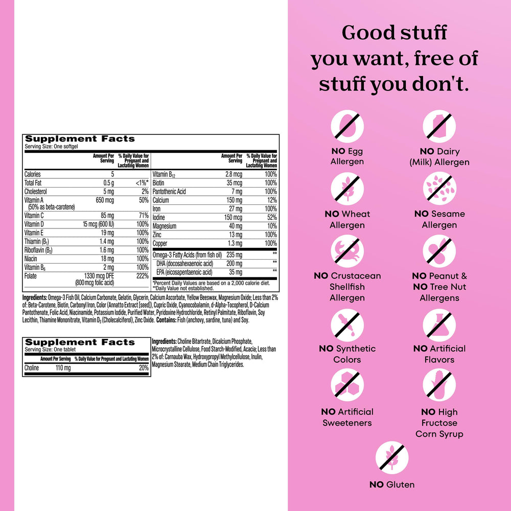 One A Day Prenatal Advanced packaging variation indicates packaging may vary