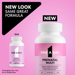 One A Day Prenatal softgels close-up for easy daily intake.