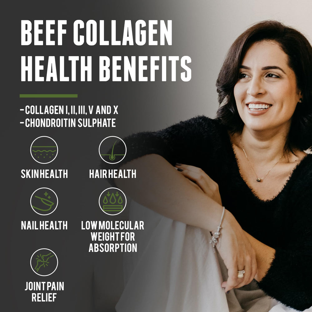 One Earth Health collagen scoop ready to mix into beverages.