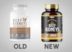 One Earth Health grass-fed beef kidney label highlights origin and quality