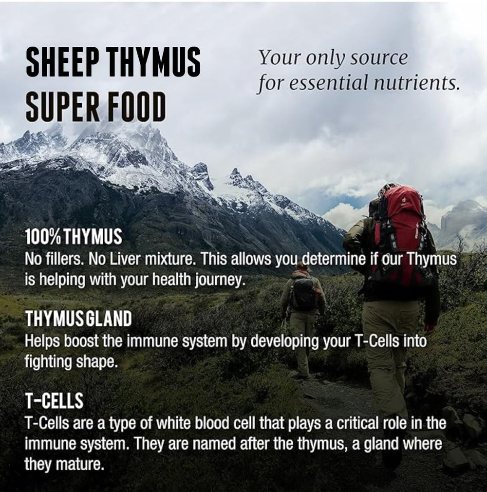 One Earth Health New Zealand pasture thymus pack — high-quality NZ sourcing.