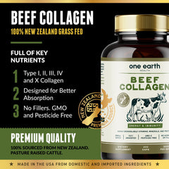 NZ-sourced collagen from pasture-raised cattle.
