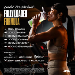 ONE OF ONE Loaded Pre-Workout box packaging emphasizing quality and origin