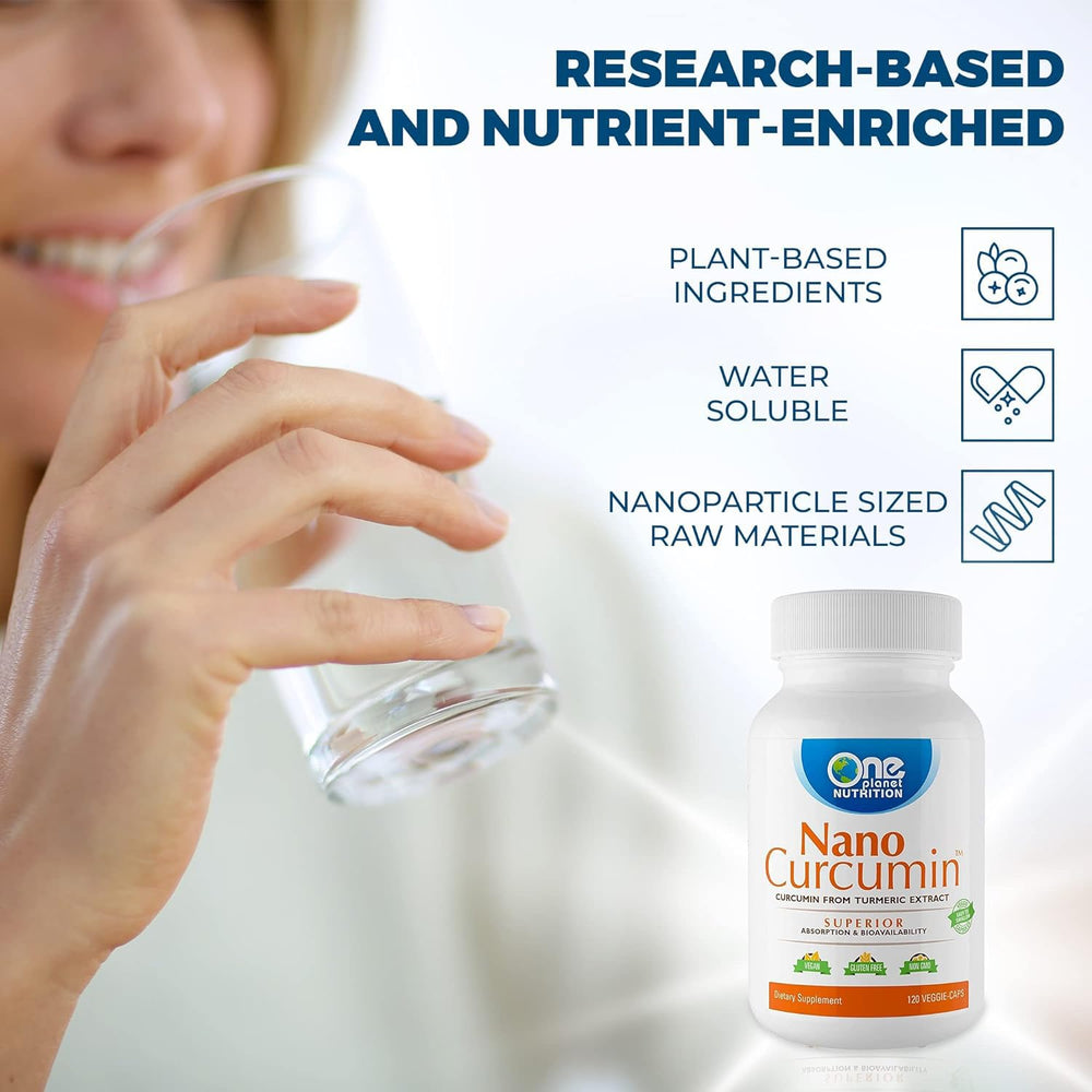 Serving concept for One Planet Nutrition Nano Curcumin in daily routine