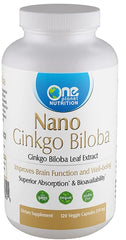 One Planet Nutrition Nano Ginkgo Biloba bottle ready for cognitive support.