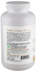 One Planet Nutrition Nano Ginkgo close-up illustrating nano-sizing technology for absorption.