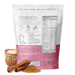 Horchata shake by One Sol highlighting easy mixability and low bloating potential.