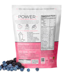 Pourable Acai Berry Blast shake highlighting tasty, smooth texture