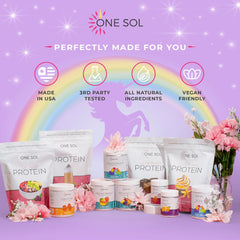 One Sol Unicorn Milkshake lifestyle image suggesting on-the-go vegan fitness support