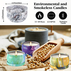 Onebird soy wax candle with cotton wick for clean burn.