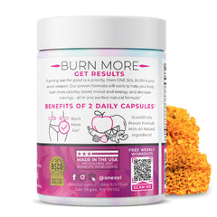 One Sol fat burner lifestyle scene conveys everyday focus.