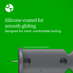 OneTouch Delica Plus lancets are sterile and inspected for quality and safety.