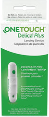 OneTouch Delica Plus lancing device for smoother testing and comfortable samples.