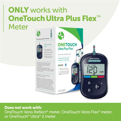 Close-up of OneTouch Ultra Plus Flex strips with quick results