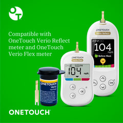 OneTouch Verio strip display shows rapid 5-second result