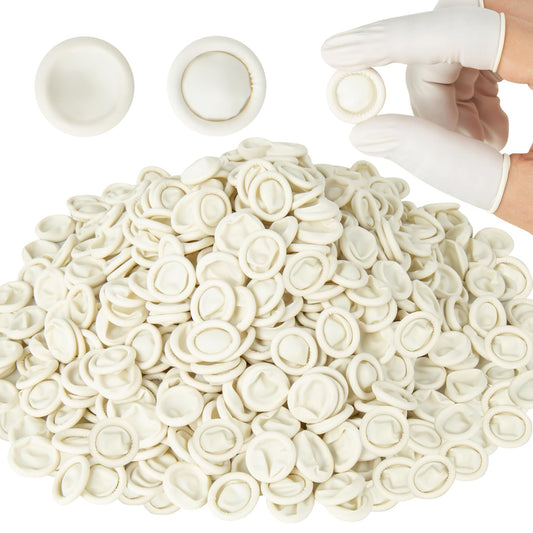 ONLYFU 3000pcs latex finger cots pack for clean fingertip protection.