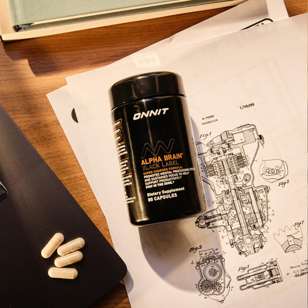 ONNIT Alpha Brain Black Label mucuna pruriens contributes to motivation and concentration.