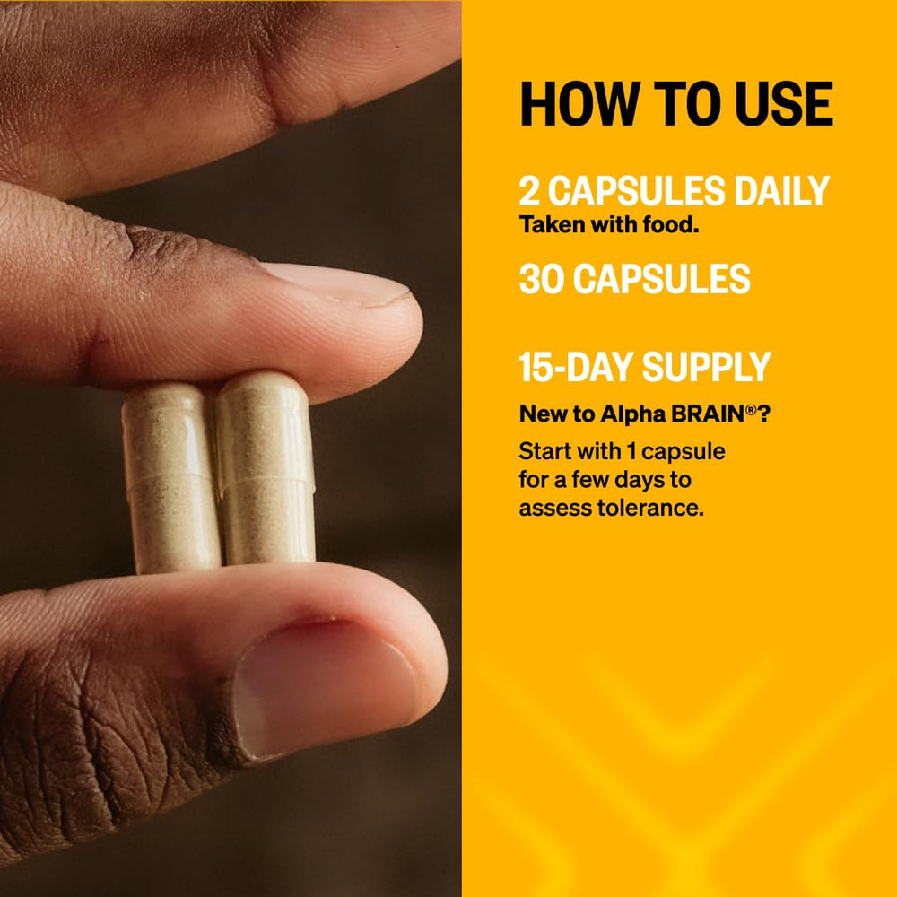 ONNIT Alpha Brain ingredients—L-Theanine, Alpha GPC, and Vitamin B6 for clarity.