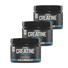 ONNIT creatine monohydrate powder tub shows a 3-pack for consistent strength support