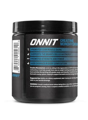 ONNIT Creatine Monohydrate scoop demonstrates easy portioning for workouts.